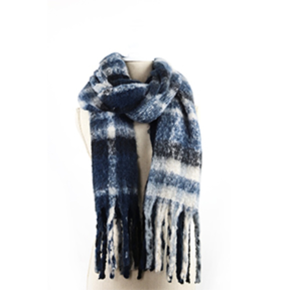 Navy Oversized Scarf/Wrap
